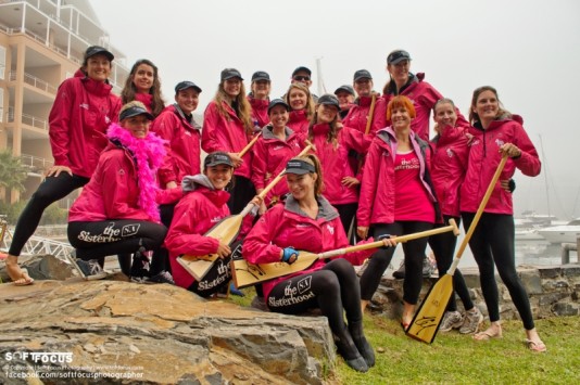 Sisterhood Row Challenge from Cape Town V&A Waterfront to Robbin Island and back
